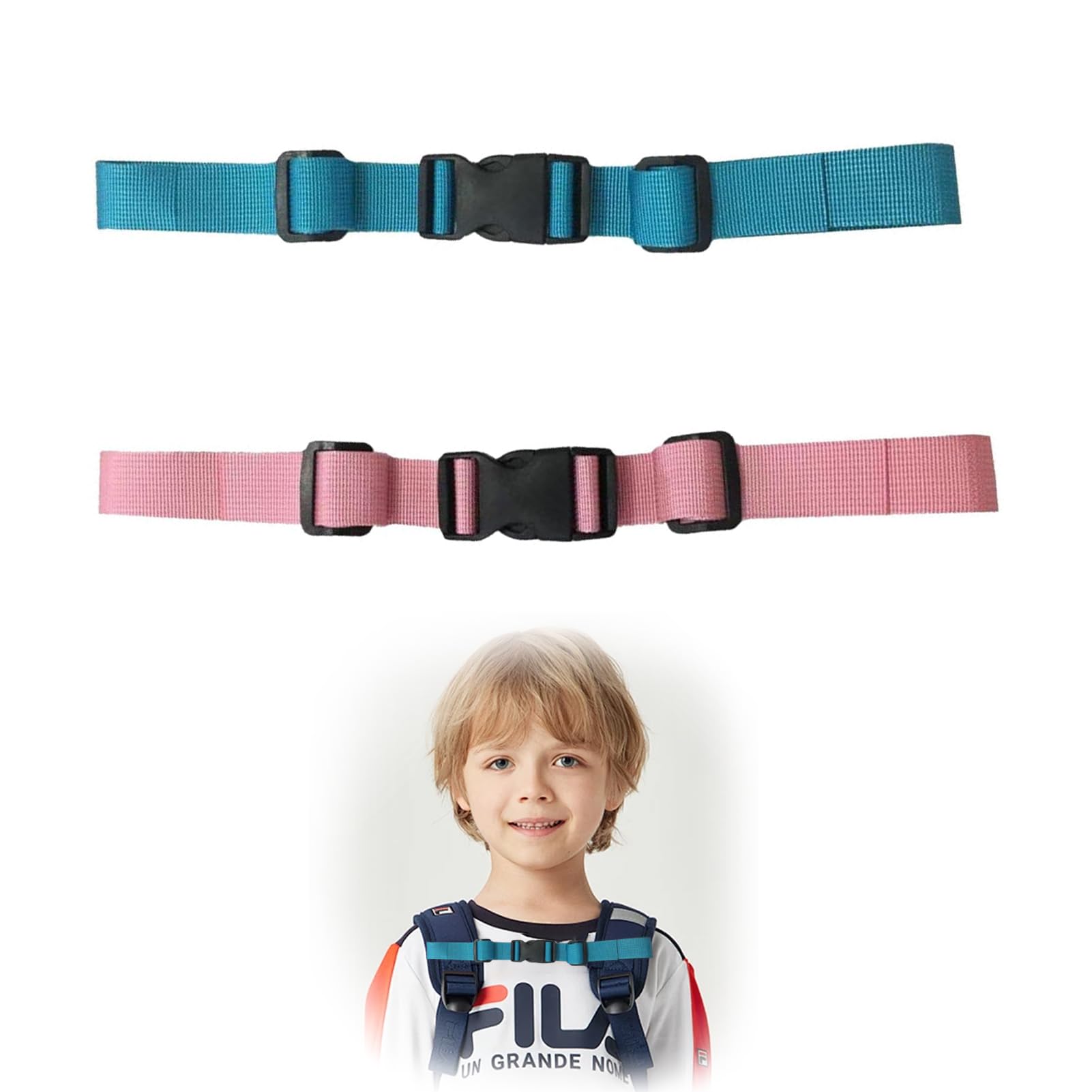 3 Stück Verstellbare Brustgurte Für Rucksäcke – Rutschfestes Nylon-Set Für Kinder & Erwachsene
