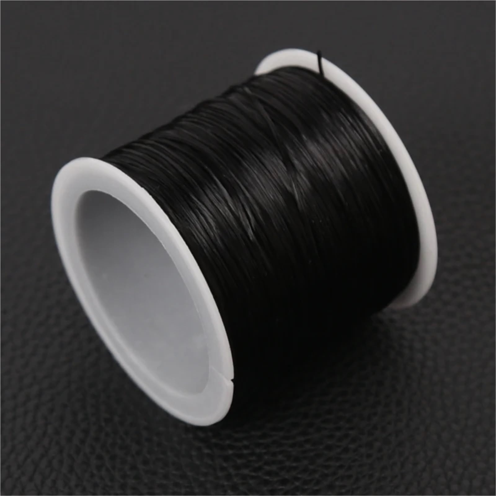 Elastyczny sznurek do bransoletek 35M 0.8mm elastan nici jubilerskie rozciągliwy przewód z koralikami wyrobu naszyjników DIY i szycia(Black)