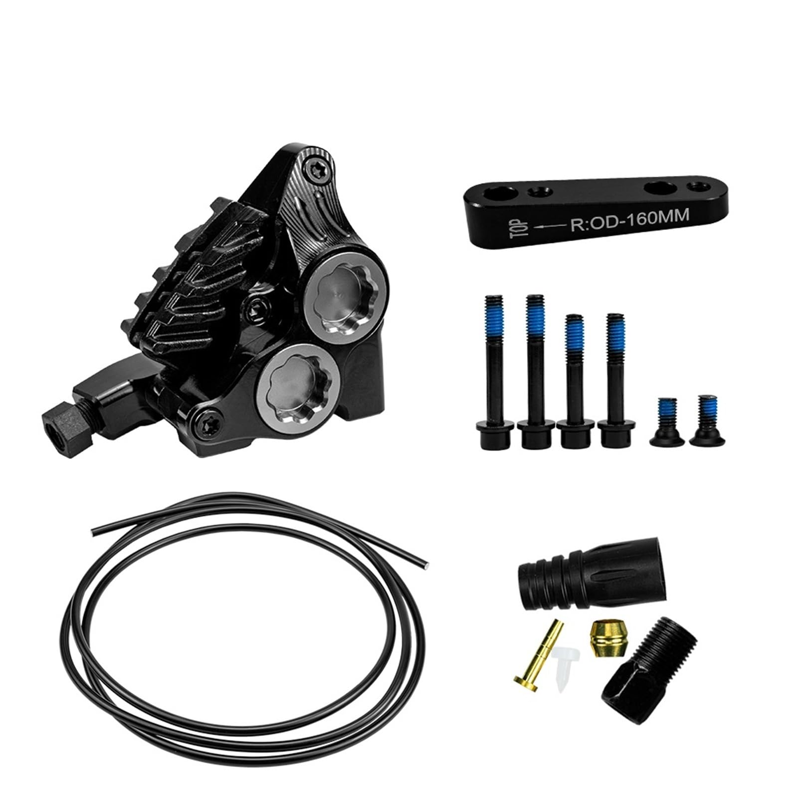 Bęben HamulACcowy Rowerowy XG4 Zacisk hamulca hydraulicznego do roweru szosowego Płaskie czterotłoczkowe klocki hamulcowe CNC Lekkie