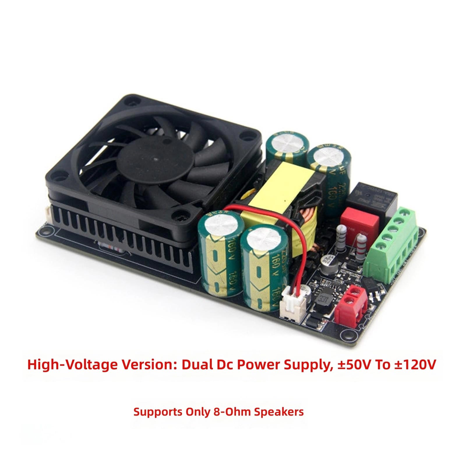 Modulo Amplificatore Potenza Sonora Digitale Compatto da 1000 W con dissipazione del Calore avanzata per sistemi Musicali Modulo potenziatore in Metallo con Suono Chiaro