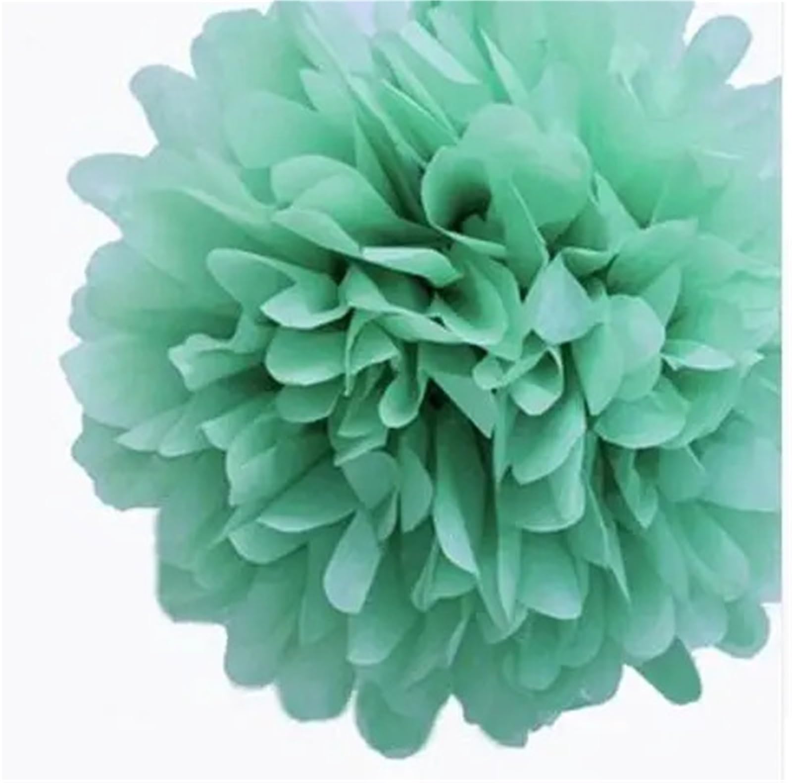 Paper Pom Poms Party 15pcs 4,6,8 Inches 10cm 15cm 20cm Tissue Paper Pom Poms Artificial Flowers Ball Pompom Wedding(Mint)