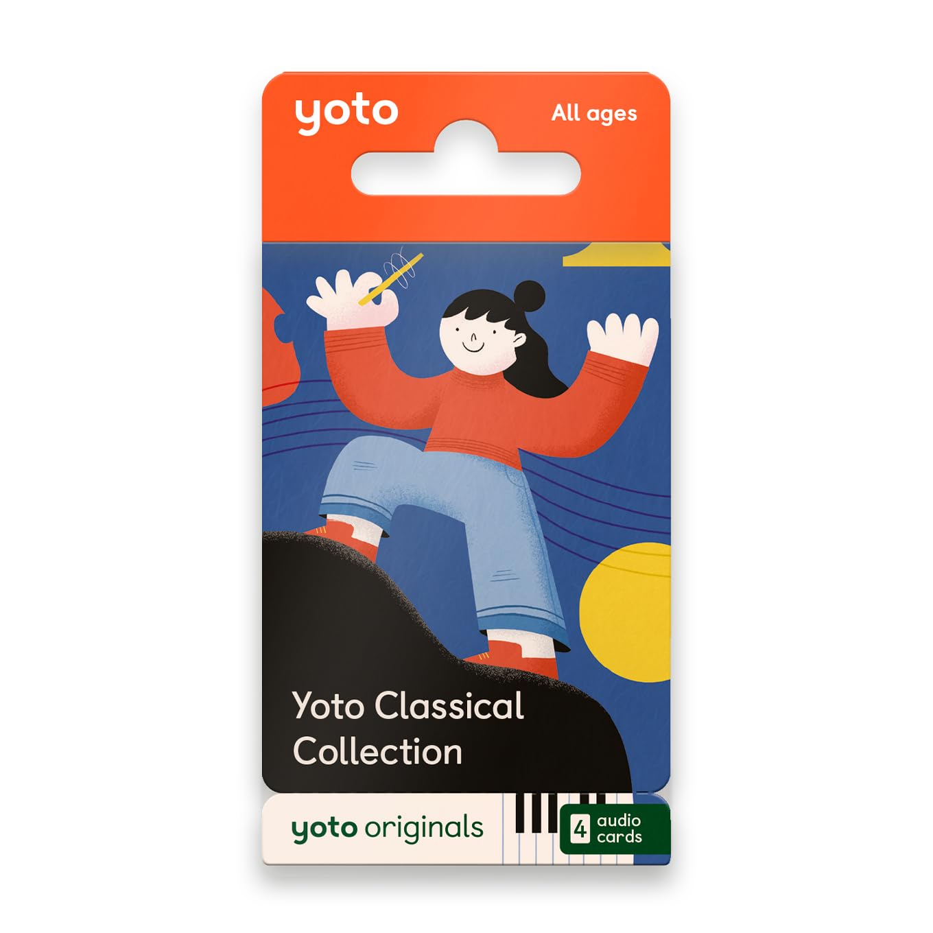 Classical Collection – 4 Kids Musical Audio Cards for Use with Player & Mini All–in–1 Audio Device, Educational & Screen–Free Listening with Relaxing Music for Naptime Bedtime & Winding Down