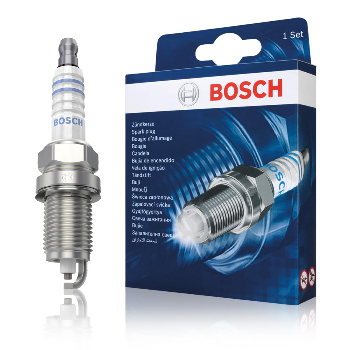 Bosch Bosch FQR8LEU2 (57) - Spark Plugs Nickel - Set of 4