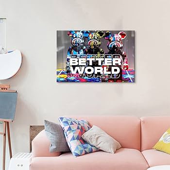 木枠付きキャンバスアート　ブランドオマージュアート　アートパネル　ベアブリック 木枠付きキャンバスアートブランドオマージュアートアートパネル