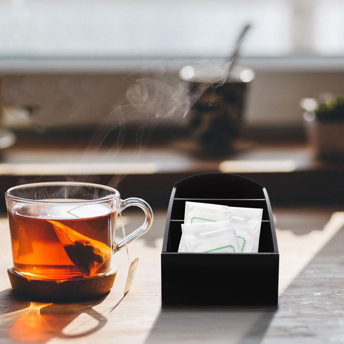 Acrylic Sugar Packet Holder 2 Pack for Coffee Bar Counter