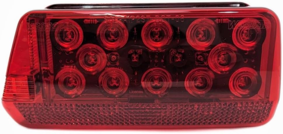 EZ Loader Remolques de barco Luz trasera izquierda LED 7.5" x 3.5" 250-032133