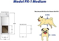 Vista 7 de Puerta electrónica para mascotas High Tech Pet , M, Blanco