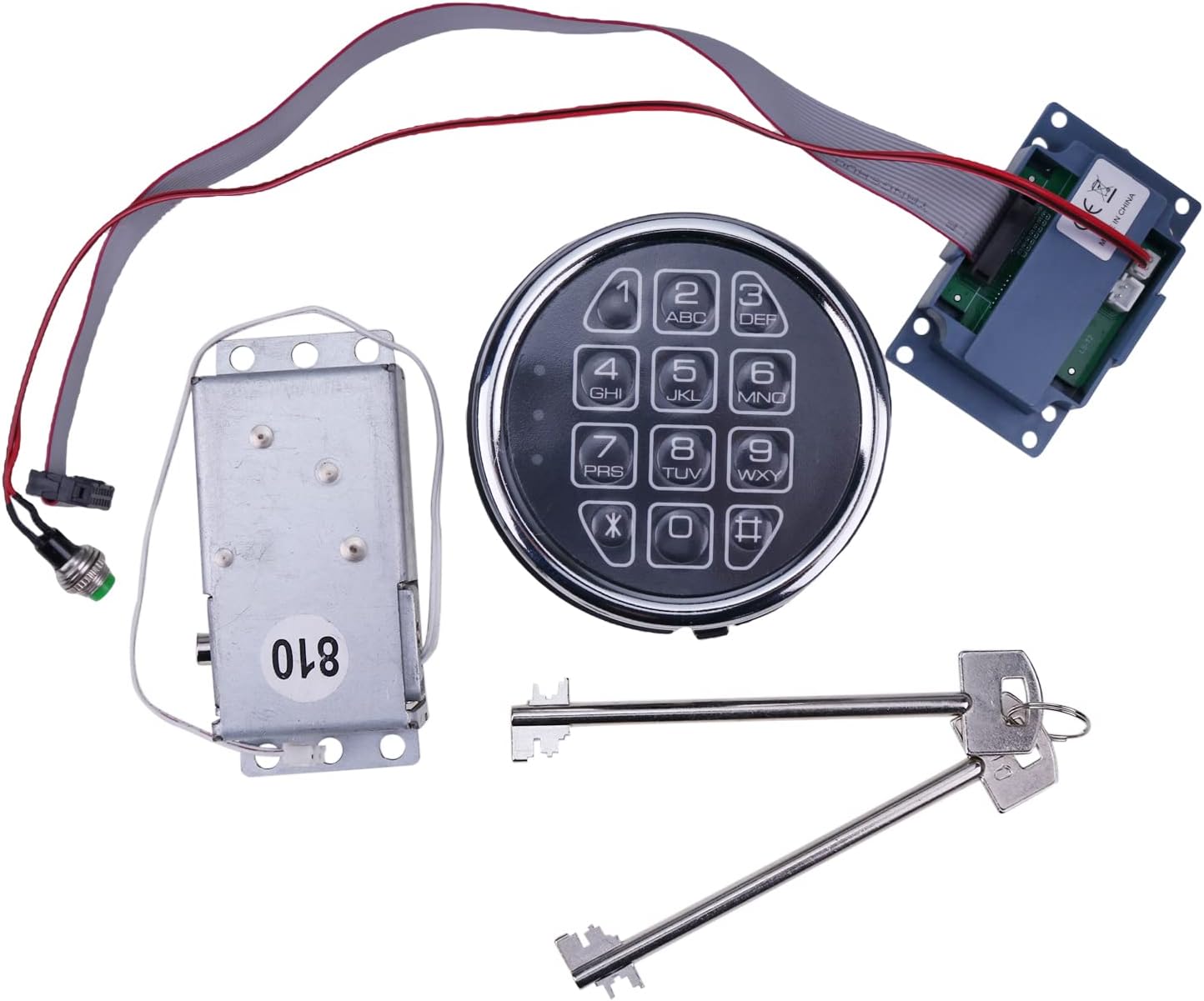 ZTUOAUMA Fireproof Digital Keypad Panel Gun Safe Lock Solenoid