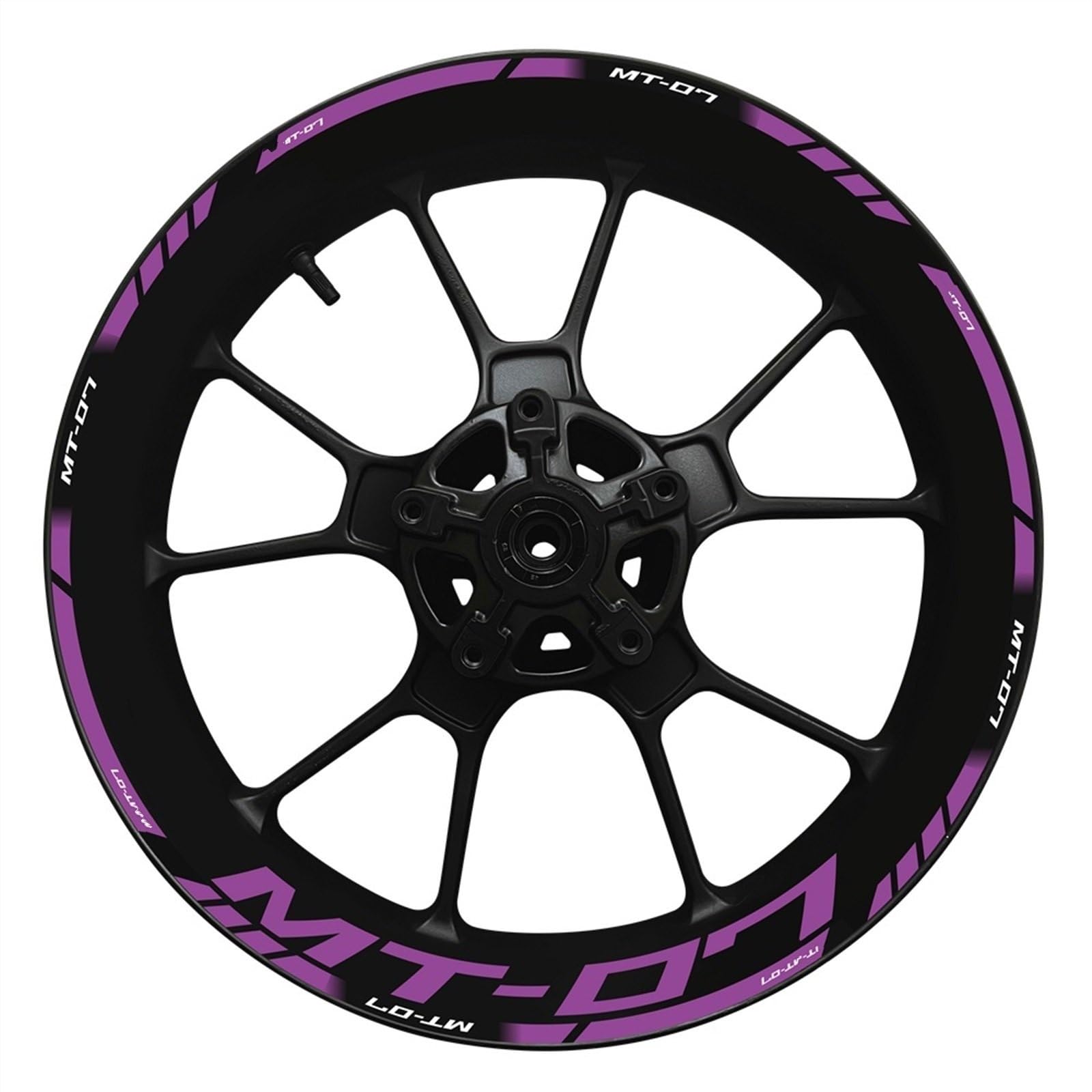 Motorcycle Wheel Hub Decal Decoration Set Rim Reflective Stickers for Yamaha MT07 MT 07 MT-07 2022 Decorative(Color23)