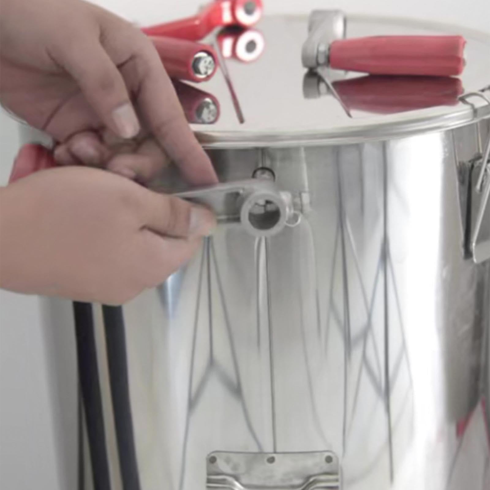 Ergonomischer Honigschleuder Griff Aus Aluminium mit Bequemer Handhabung Schnelle Installation Robustes Material für Und Honigernte, Lochdurchmesser 12