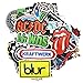 Rock Band Stickers 100Pcs Hip-Pop Laptop Stickers Pack Rock and Roll Music Stickers Vinyl Stickers car Sticker Snowboard Motorcycle Bicycle Mac Car Bumper Graffiti roll Decoration