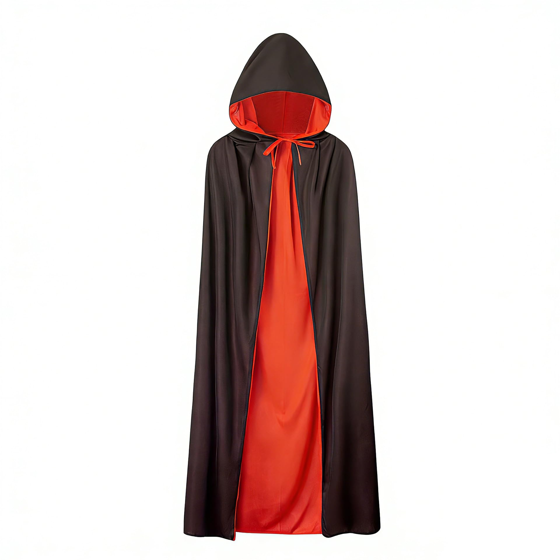 Halloween Cape and Light Up Mask, Vampire Hooded Cloak LED Mask Adult Fancy Dress Costume Masquerade Cosplay Light Up Face Masks Halloween Cosplays Costumes for Cosplay Party Masquerade(Green Pink) — image 1
