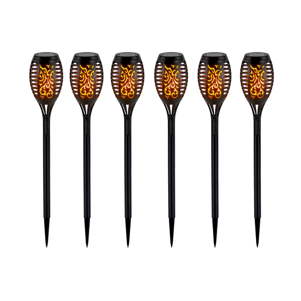 Solar Lights Outdoor,LED Outside Waterproof Lamps for Patio,Pathway,Night Party Decoration and Garden(6 Pack)