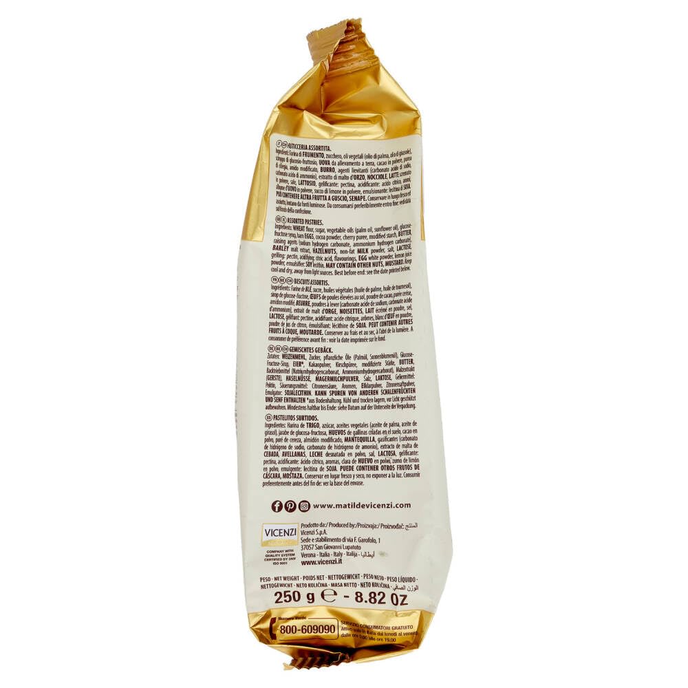 Italian Gourmet Matilde Italian Gourmet Minivoglie biscotti assortiti burro | Frollini con ripieni e marmellata, Auswahl für Kaffee, Tee, colazione e, Gesamtnettogewicht 1,5 kg + Kostenlos Polpa 400g