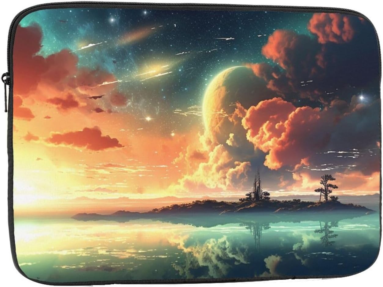 Anime Sky Laptop Case 13 inch, TSA Laptop Sleeve Shockproof Protective Notebook Case Water Resistant Computer Carrying Cover Briefcase Handbags Men Women Computer Bag