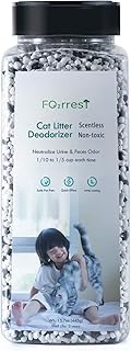 FO2RREST Deodorante Lettiera Gatto Naturale - Non Profumato Elimina Odori Sabbietta, Granuli Neutralizzatori