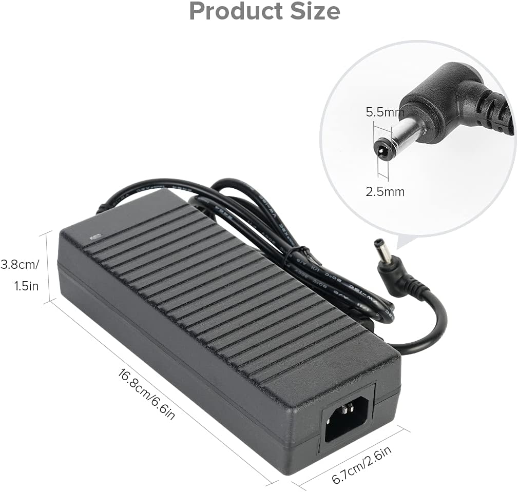 SEZO 12V 10A LED Power Supply AC/DC Converter 100-240V AC to DC 12V 120W Transformer for WS2811 WS2815 RGB LED Strip Power Supply Adapter Controller Raspberry Pi Webcam Router