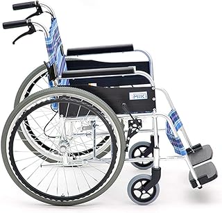 WLG Ligero Plegable Silla de Ruedas para niños Conducción Médica, Silla de Ruedas Plegable Ligero Pequeño Ultraliger