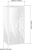 Vista 6 de QWORK Funda para bandeja para bollos con cremalleras, cubierta de plástico transparente para bandeja de hojas, 28 pulgadas de largo x 23 pulgadas