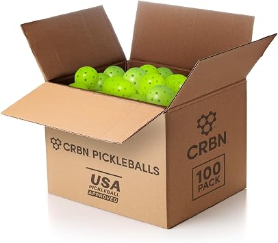 CRBN Pickleball - C40 Balls - Outdoor Pickleball Balls - Built for Durability & Precision - Roto-Molded 1-Piece Design