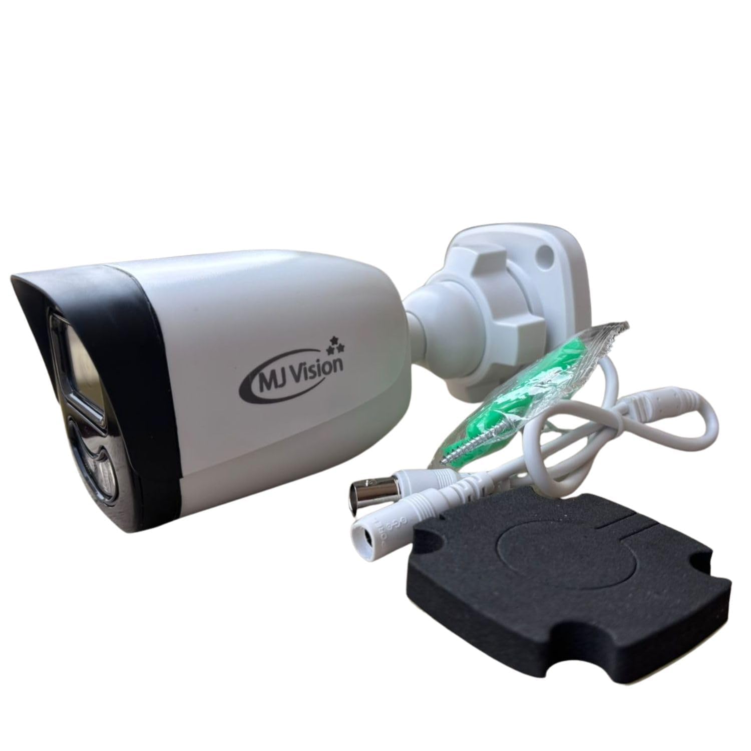 MJ Vision Full-Color Bullet Camera, 3.4 MP with Mic, 3.6mm Fixed Lens, IP66 Weatherproof, Outdoor, HD Warm Light, White-image-46