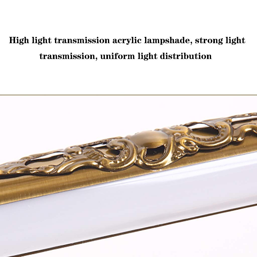 Luz sobre espejo para baño Espejo iluminado clasificado con efecto de iluminación de luz natural para Vanity Bathroom Wall(C(85CM))