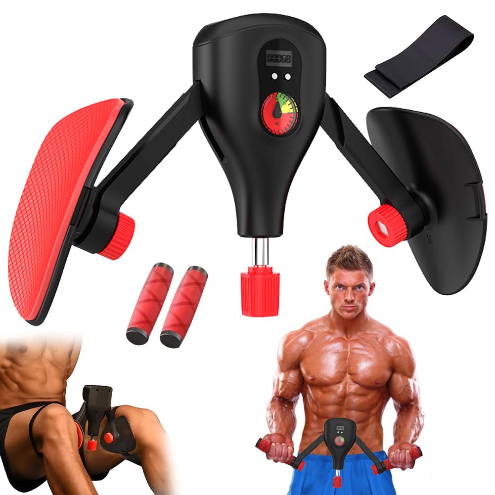 Allenatore per cosce, fondo pelvico da donna e da uomo, regolabile ad angolo, con conteggio intelligente, attrezzature per il fitness a casa, per allenare i fianchi, per allenare le braccia, per