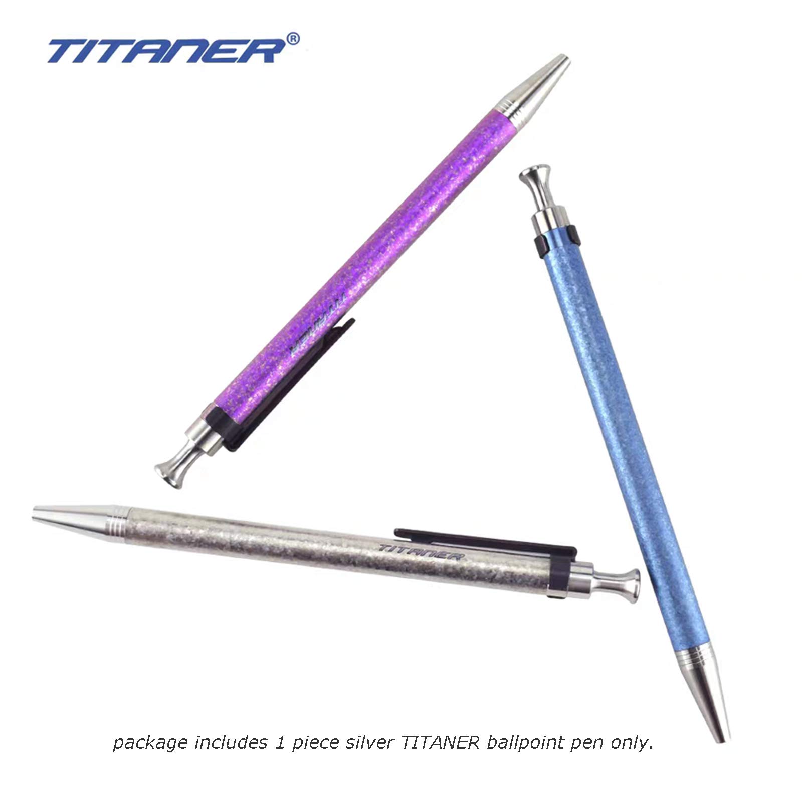 Amazon.co.jp: TITANER チタンボールペン ペンクリップ付き EDC