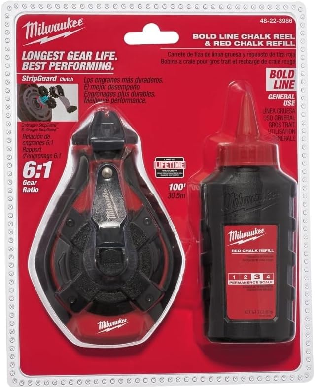ELEC Tool 48-22-3986 Bold Line Chalk Reel