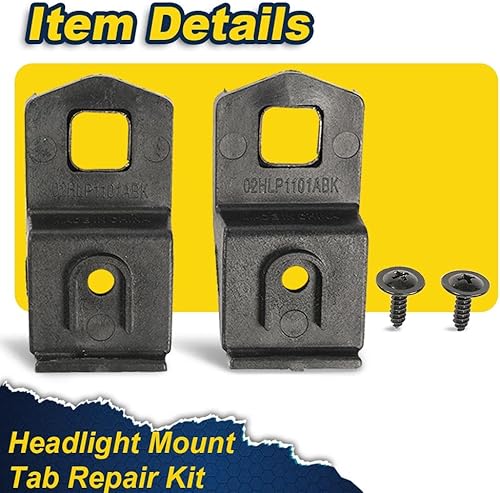 Miniatura 4 de G-PLUS Kit de reparación de lengüeta de montaje para faros delanteros compatible con BMW E92 E93 Coupe Convertible 2 puertas 2007-13
