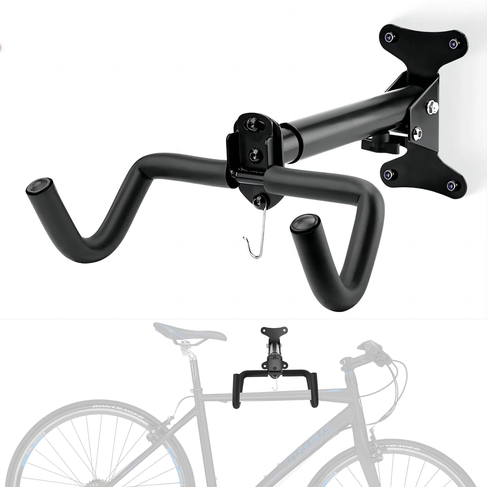 XUKLOVA Bike Wall Mount for Specialized Tarmac SL7, Adjustable Horizontal Bicycle Storage Hanger, Heavy Duty Rack for Garage,1pcs