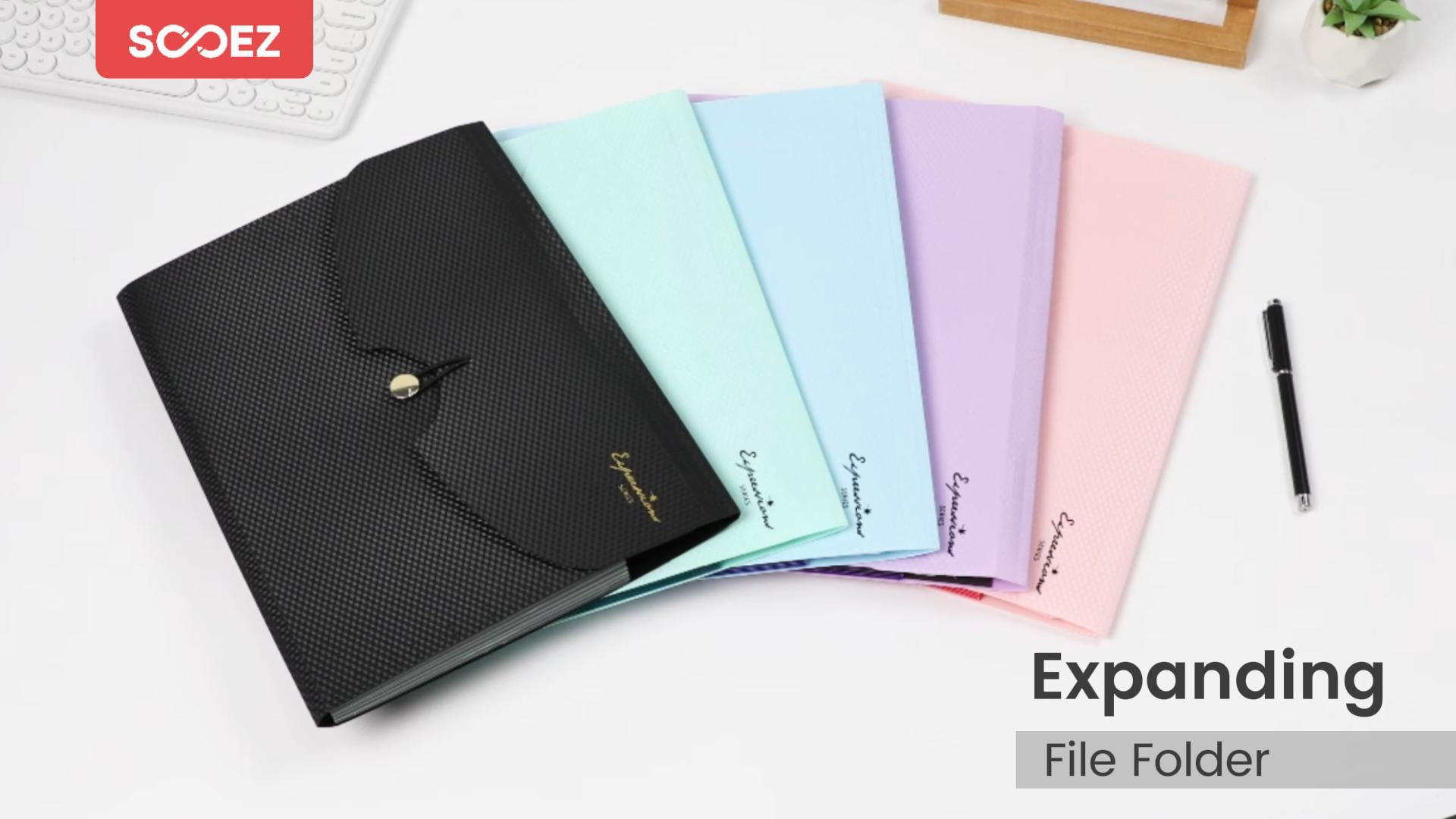 Amazon.com : Sooez 7 Pocket Expanding File Folder, Premium