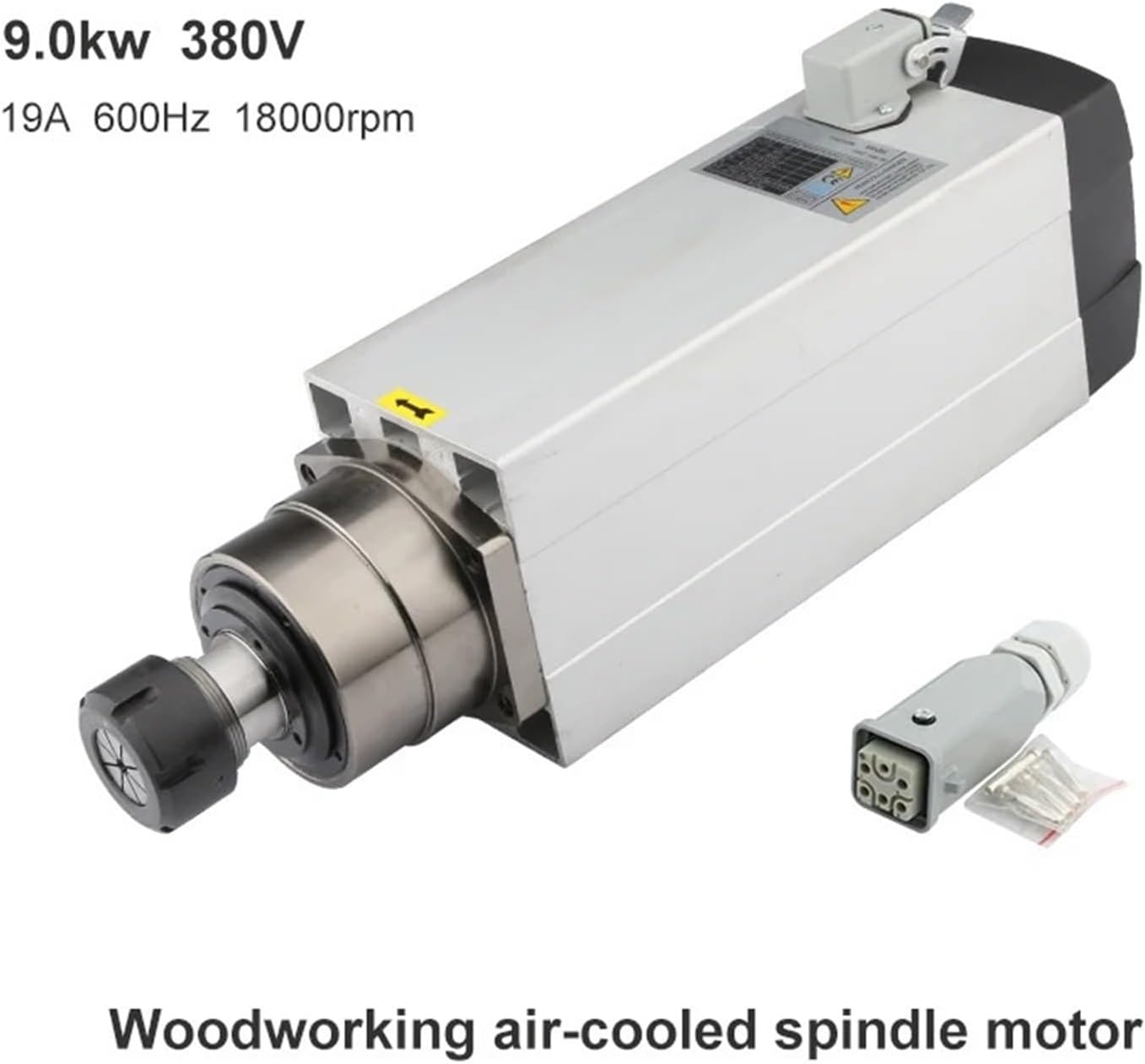 CNC Milling Machine 9KW ER32 Air-Cooled High-Speed Motor 4 Ceramic Bearings Woodworking Engraving and Cutting