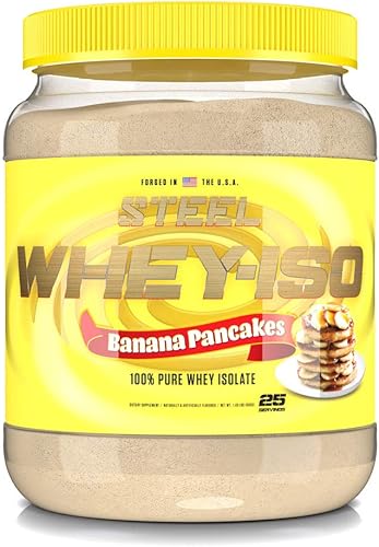 Miniatura 5 de Steel Supplements Whey-ISO  Polvo aislado de proteína de suero de leche, galletas de mantequilla de maní y crema  25 porciones (1.71 libras)  Fuente