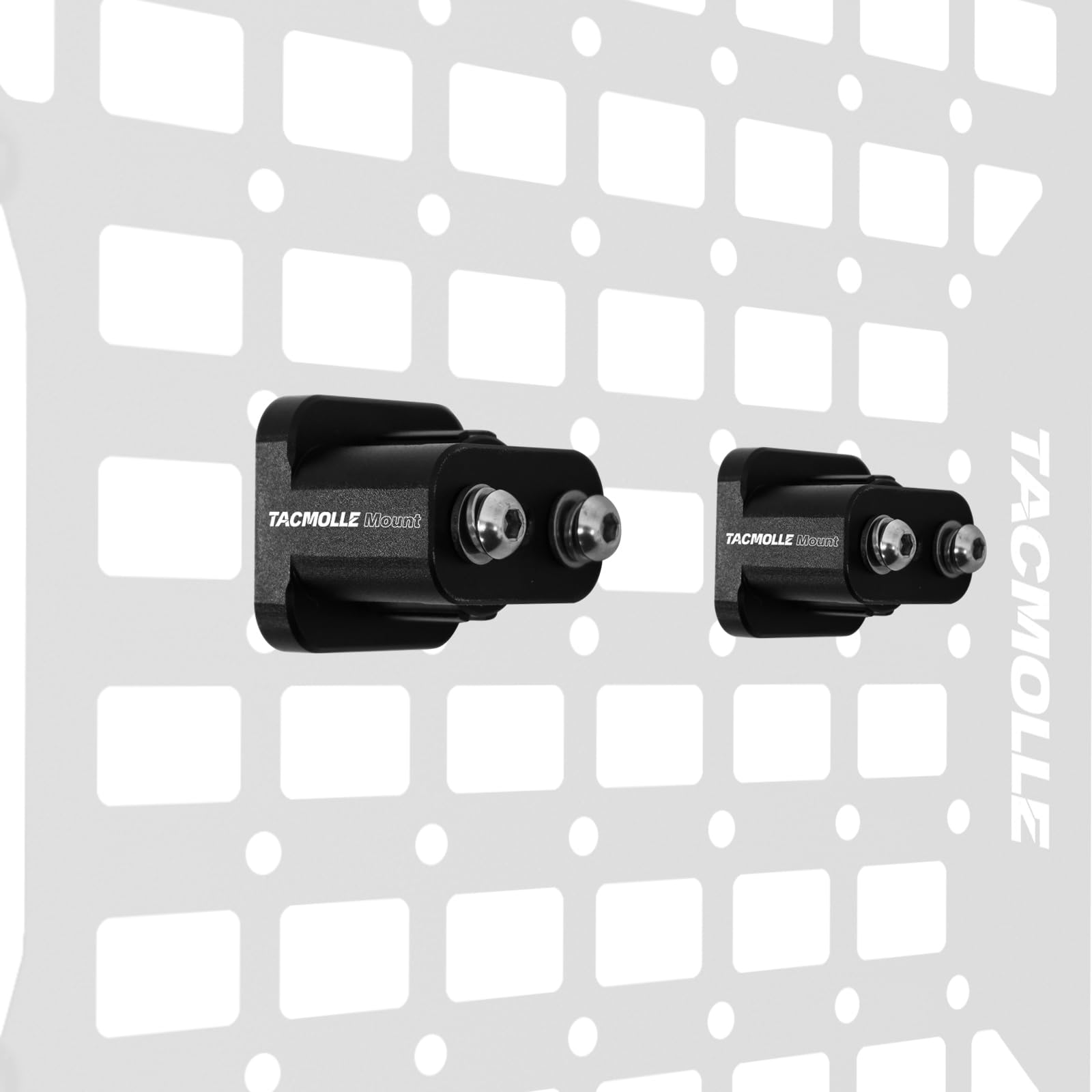 2-Pack Mounting Brackets Base for MOLLE Panel, MOLLE Accessories Adapter Mount for Fire Extinguisher Mount Gun Rack Gas Can Holder