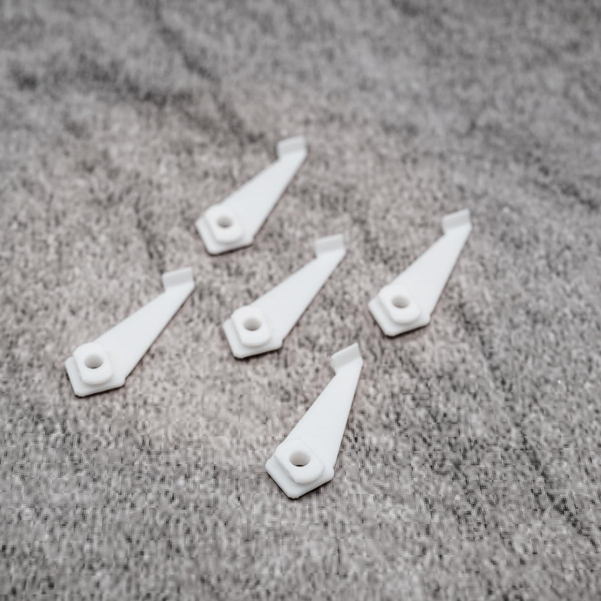 ULEIVA Replacement Slider Pack of 5 White Ceiling Mounting 3-Track Compatible with IKEA VIDGA Ceiling Mount to Curtain Rail (White)
