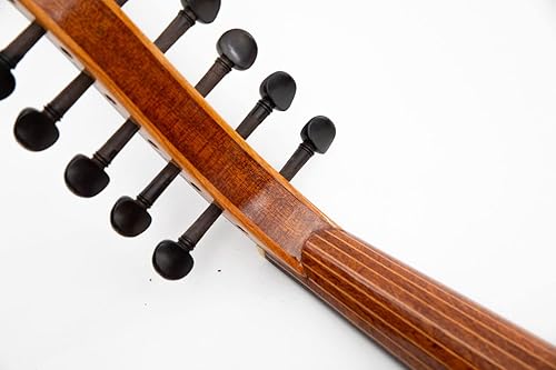 Miniatura 7 de Hecho a mano de madera de caoba turca Oud  Instrumento musical oriental con estuche suave y cuerdas Kurschner instaladas