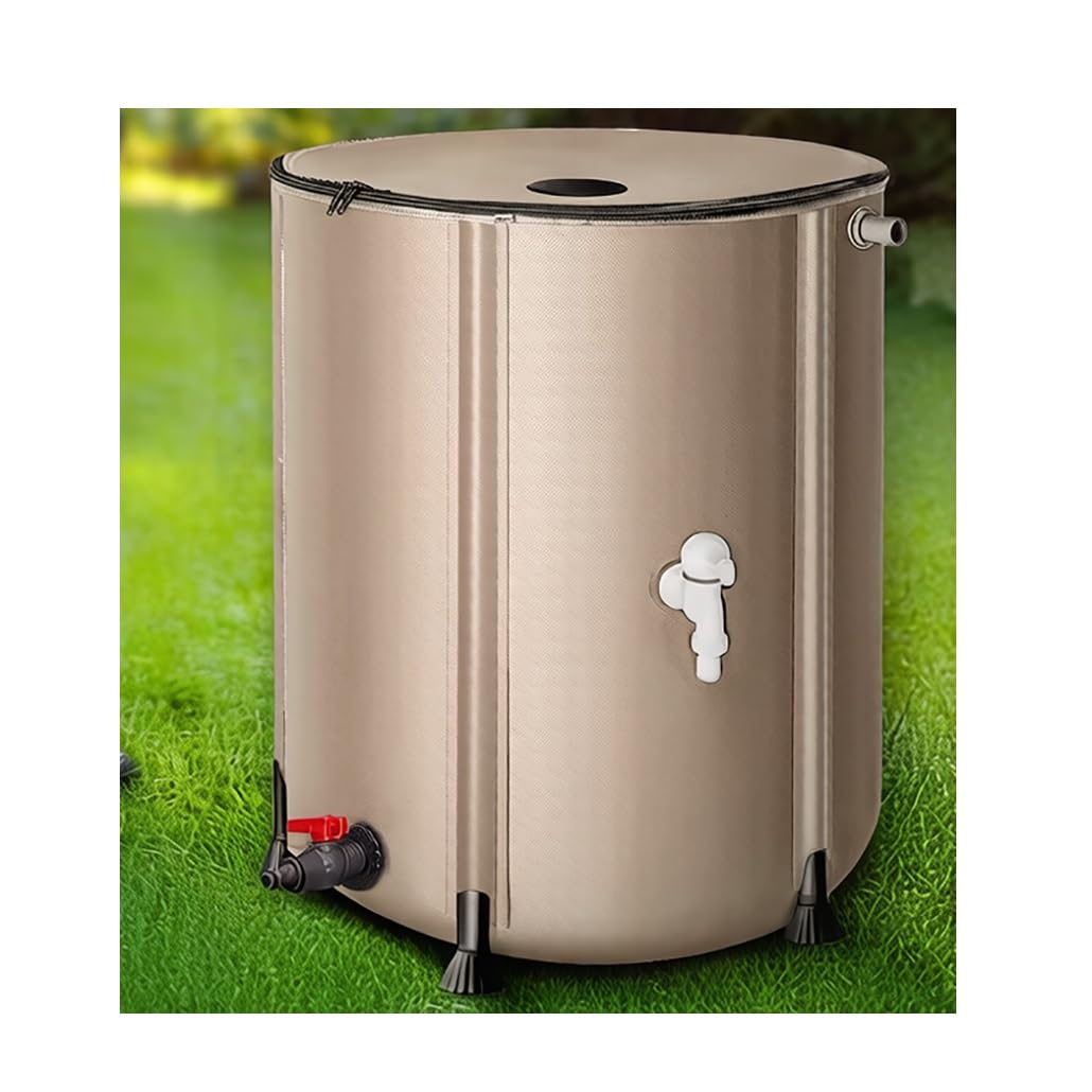 Barril de Lluvia Plegable portátil, contenedor colector de Tanque de Almacenamiento de Agua de 13-264 galones for recolectar Agua Lluvia canalones