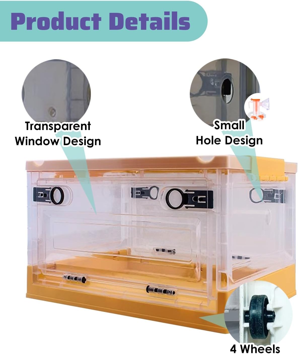 Large Nebulization Cage for Pet Cat Dog, Home Pet Hospital Spacious Dedicated Oxygen Inhalation Chamber, Transparent Breathable ICU Medical Box