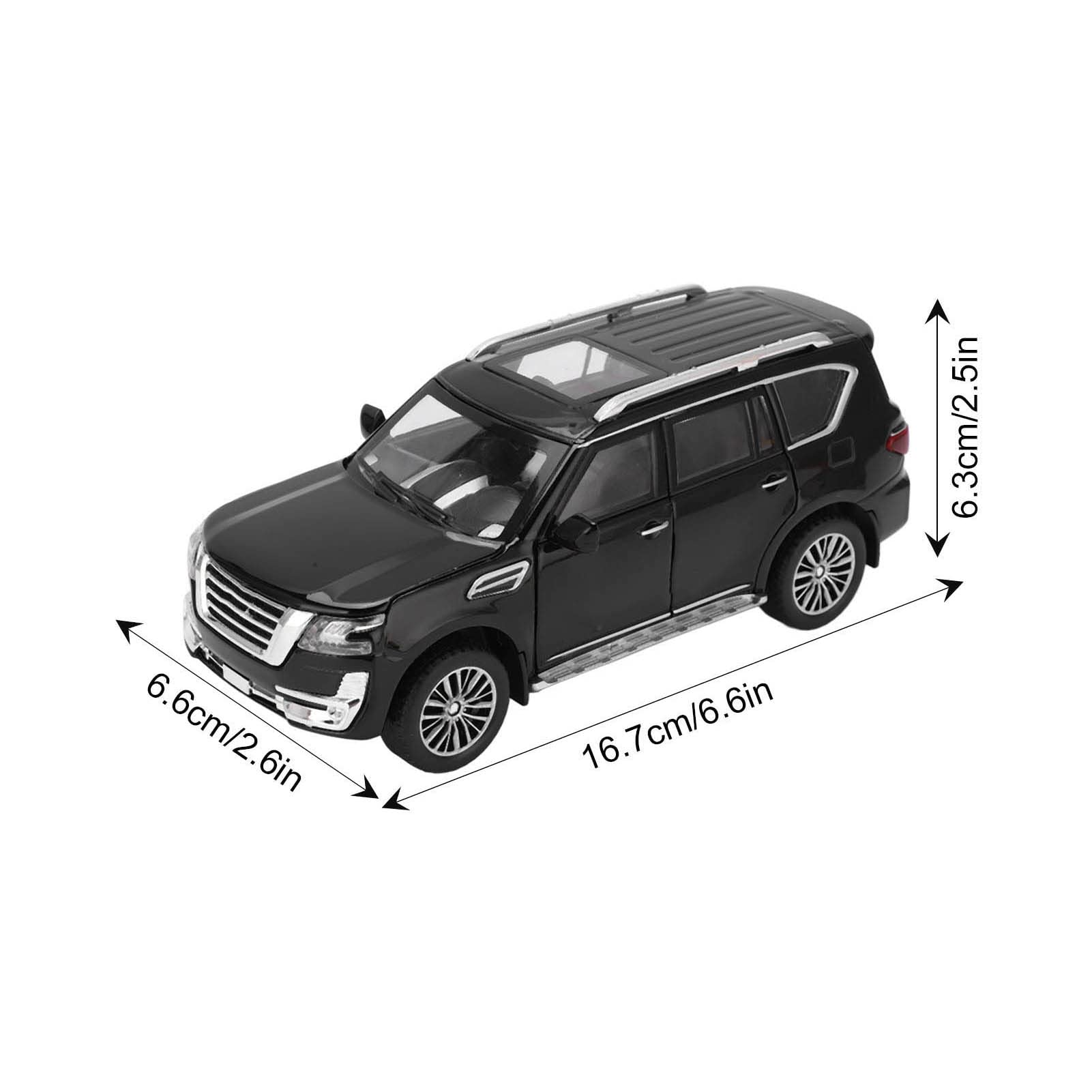 RiToEasysports Modellino di Auto SUV, Pull Back con Suono e Luce, Giocattolo in Metallo 1/32, per Ragazzi Ragazze Collezione Regalo Divertimento
