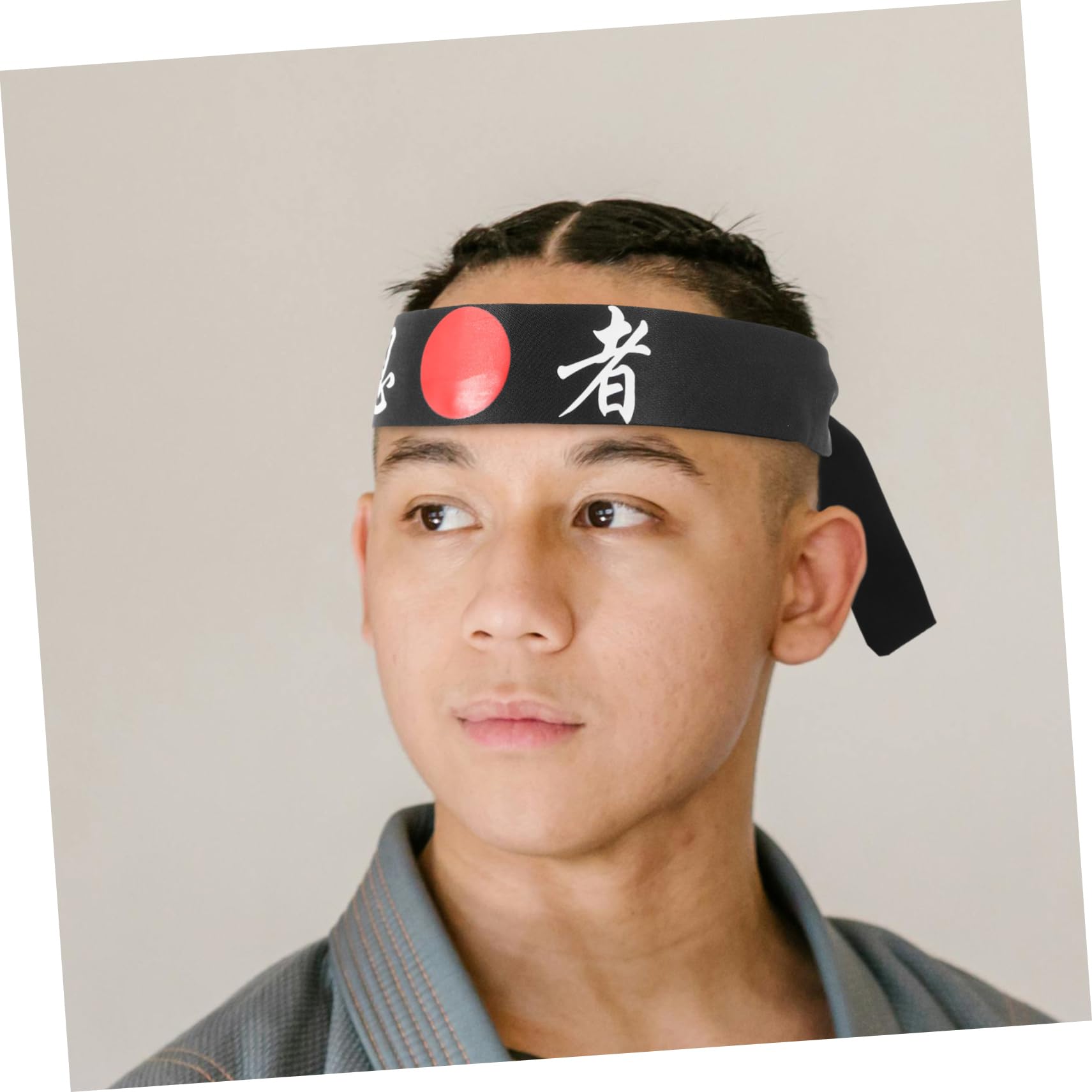 Beavorty Fascia Da Samurai Fasce Decorative Per Karate Fascia Giapponese Uomini Accessorio Di Karate Bandana Da Chef Di Sushi Fasce Per Il Karate Ninja Fascia Da Uomo Cotone