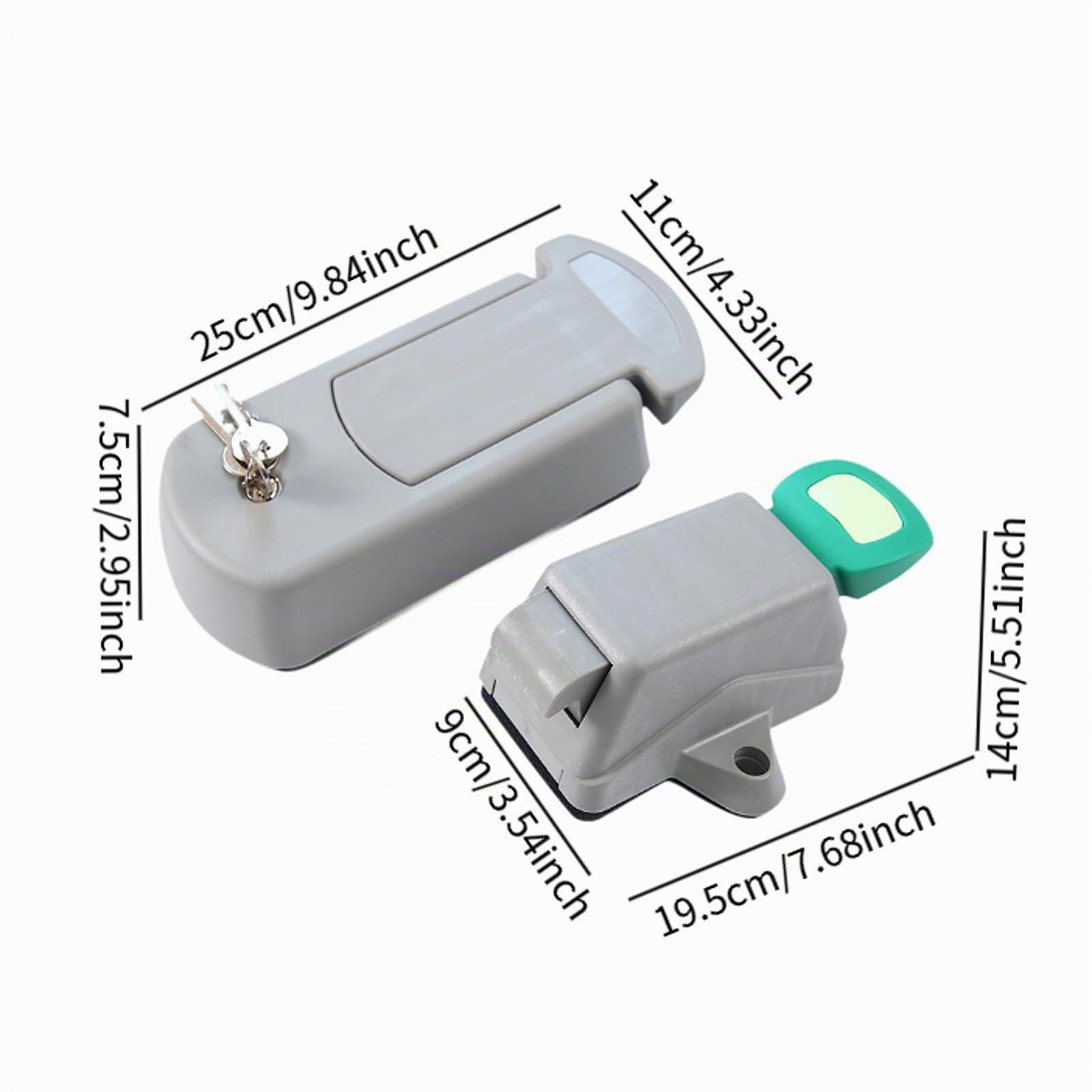 perfk Maniglia per Porta di Sicurezza per Celle frigorifere HS-4100, Facile da installare, Serratura per congelatore, armadietto per Riso, Commerciale,