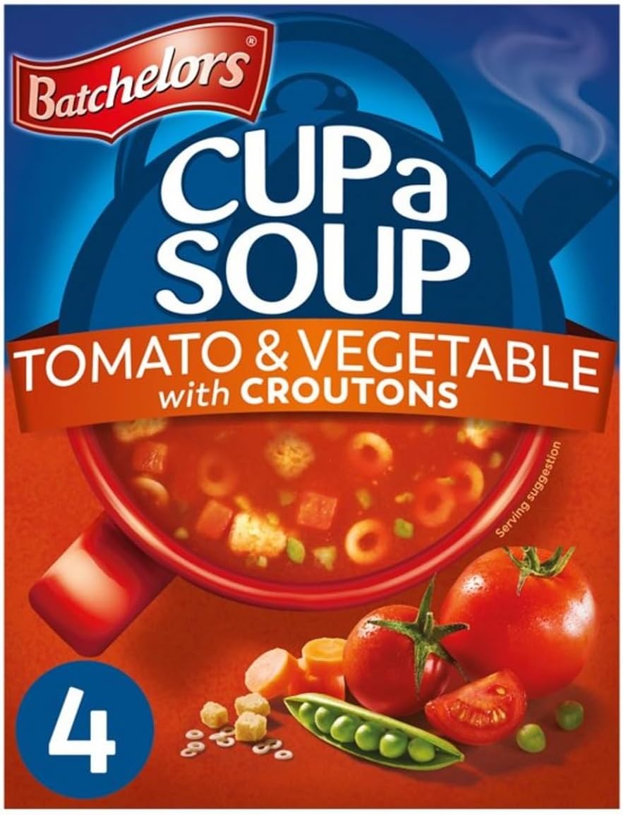 Batchelor's Tomato & Vegetable Cup a Soup with Croutons 4's 104g (1 Pack)