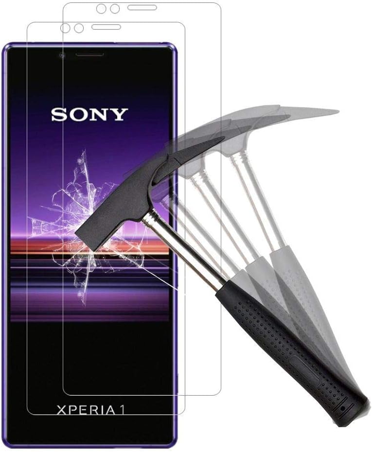 ANEWSIR for Sony Xperia 1 Screen Protector【2-Pack】 [Easy to Apply] [No Bubbles] [Ultra-thin] for Tempered Glass Screen Protector Sony Xperia 1