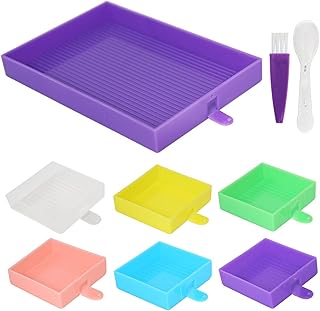 Art Painting Beads Sorting Storage Containers, Diamond Painting Pen Accessories Diamond Painting Tray Organizer, Diamond Painting Storage Containers for Rhinestones(Colorful-set1)