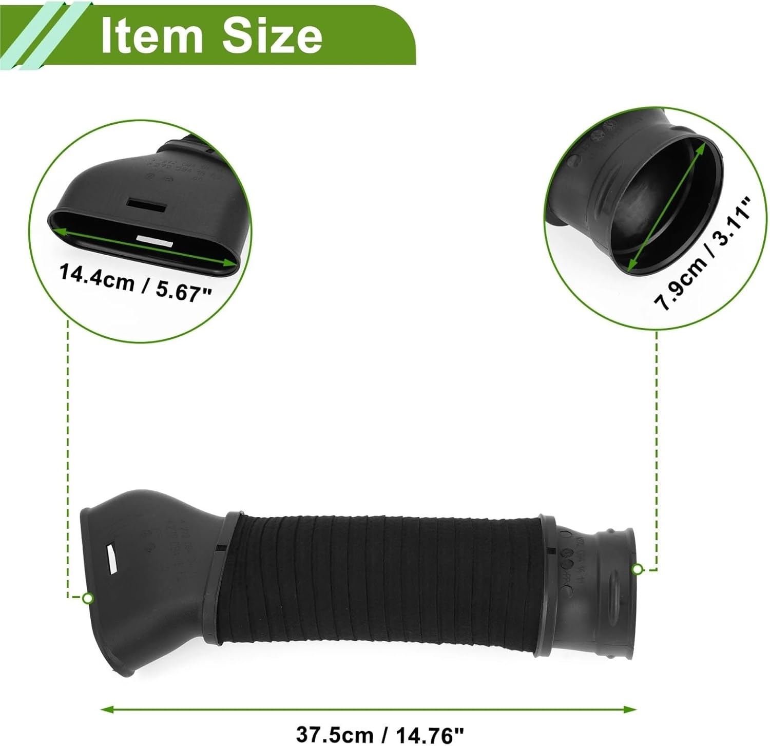 車のエアインテーク SLK R171 2005-2011 車用エアダクトホース 右クリーナー吸気ホース 1個 車のエアインテークホー