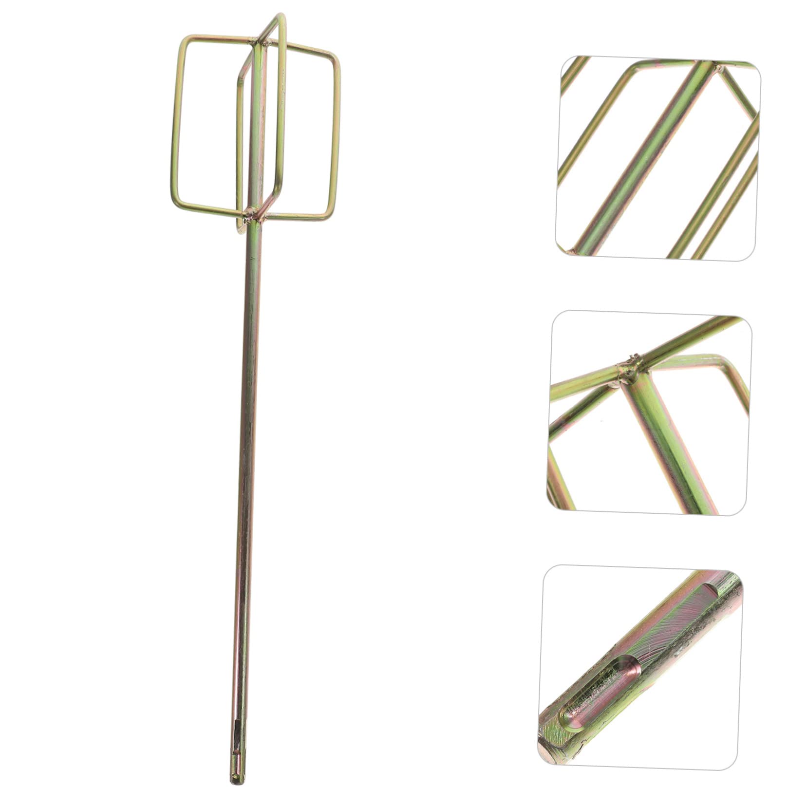 HOMOCONO Cement Mixer Electric Drill Attachment Paint Stirring Rods Wide Application