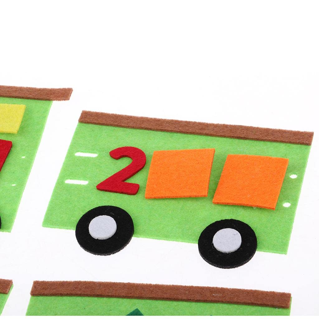 Enakshi (LABEL) Kindergarten Felt Mathematical DIY Handwork Math Education Toy Train|DIY Craft Kits for Kids|DIY Science Kits|DIY Robot Kits|DIY Projects|DIY Sewing Kits for Beginners