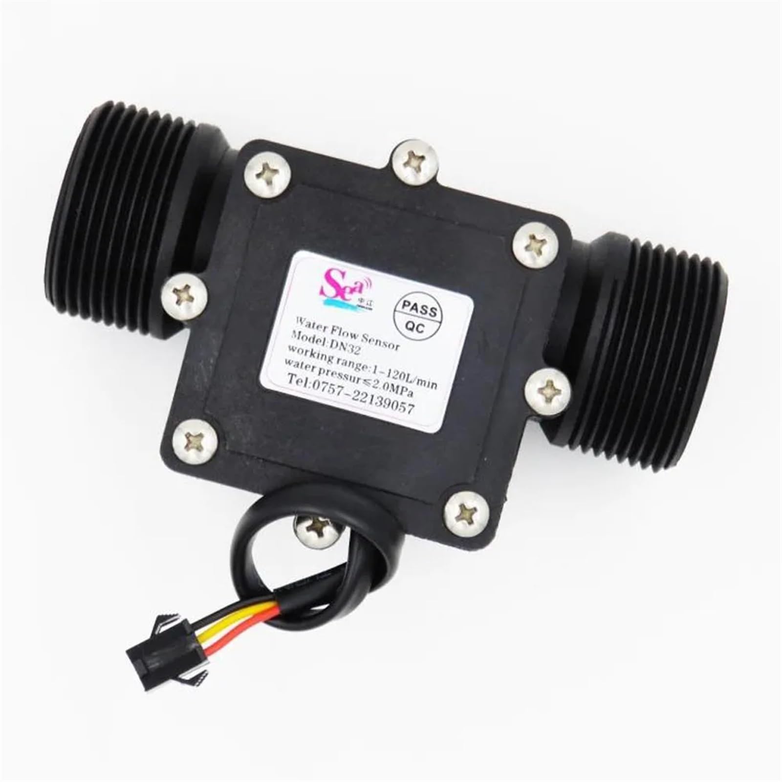 Capteur de débit d'eau à grand effet Hall YF-DN32 BSPP G1 1/4" 2-150 lpm