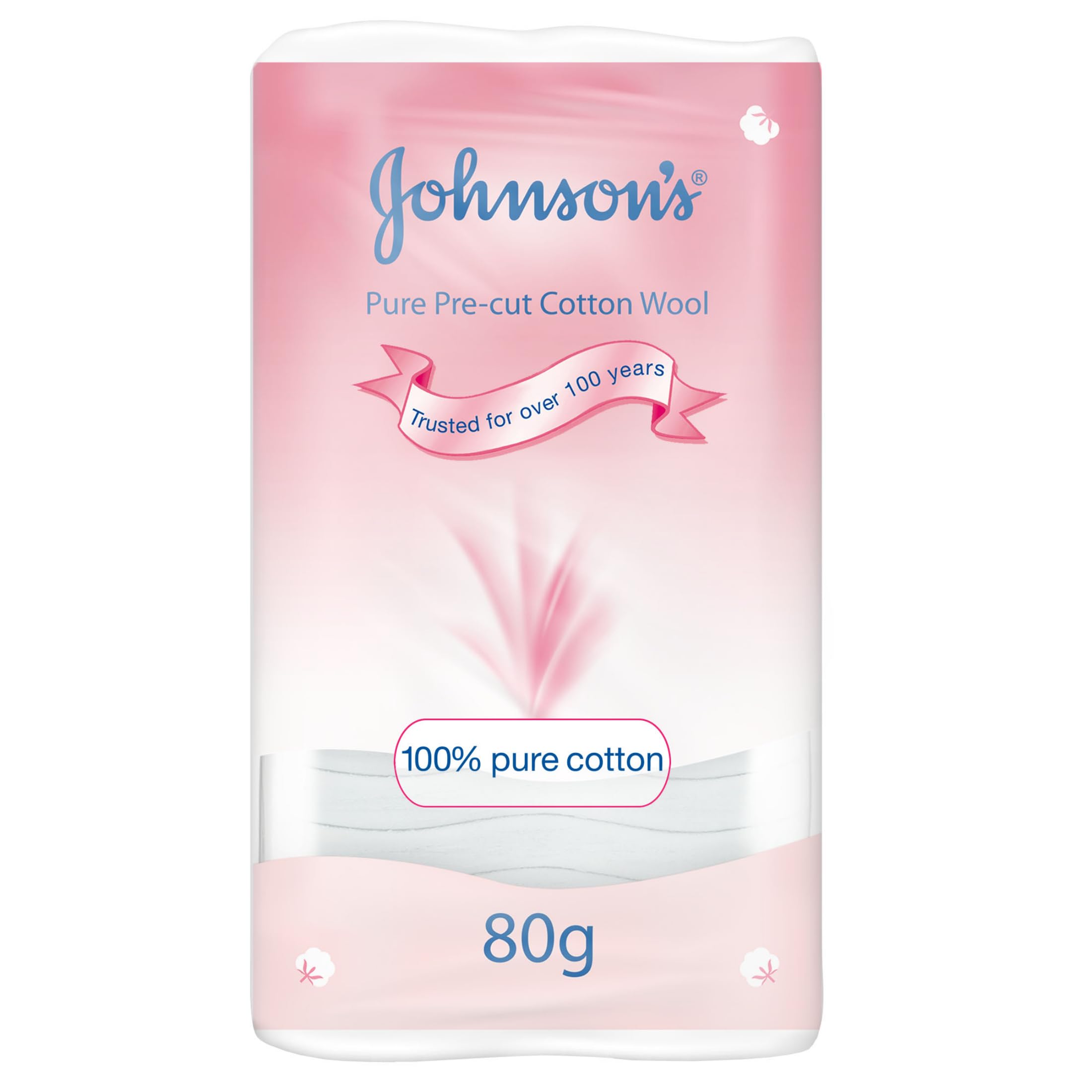 Johnson's Baby Cotton Wool, 80g